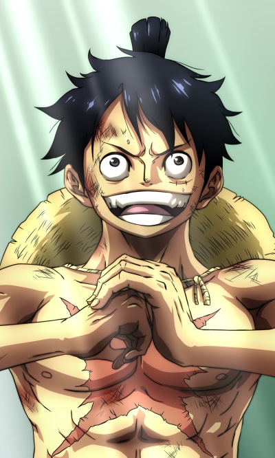 Anime One Piece, Monkey D. Luffy, 1200x2000