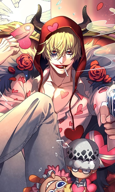 Anime One Piece, Donquixote Rosinante, Donquixote Corazon, 1200x2000