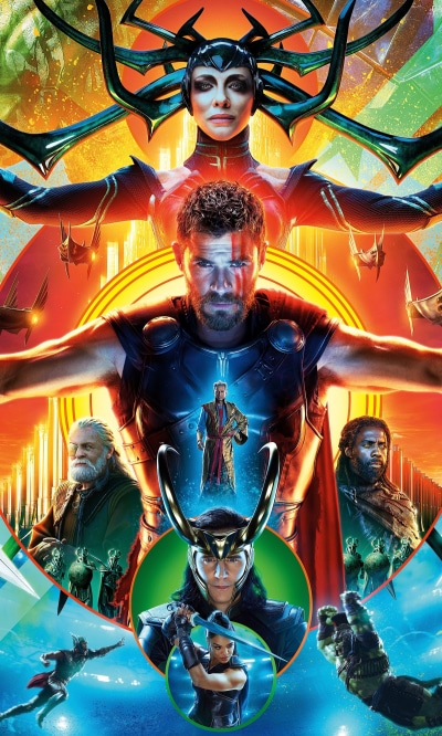 Movie Thor: Ragnarok, Grandmaster (Marvel Comics), Cate Blanchett, Anthony Hopkins, Heimdall (Marvel Comics), Chris Hemsworth, 1200x2000