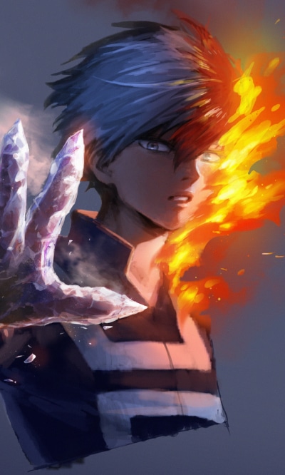 Anime My Hero Academia, Shoto Todoroki, 1200x2000
