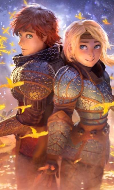 Movie How to Train Your Dragon: The Hidden World, Astrid (How To Train Your Dragon), Hiccup (How To Train Your Dragon), 1200x2000