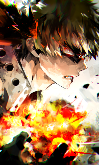 Anime My Hero Academia, Katsuki Bakugou, 1200x2000