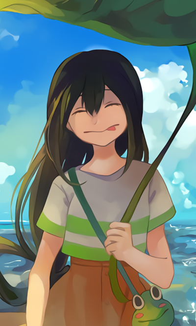 Anime My Hero Academia, Tsuyu Asui, 1200x2000