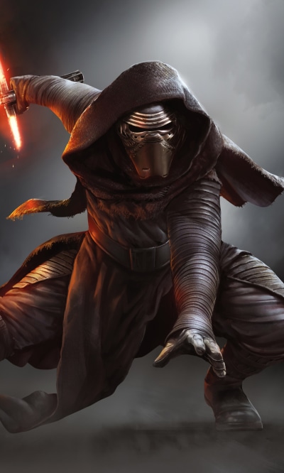Movie Star Wars Episode VII: The Force Awakens, Lightsaber, Star Wars, Kylo Ren, 1200x2000