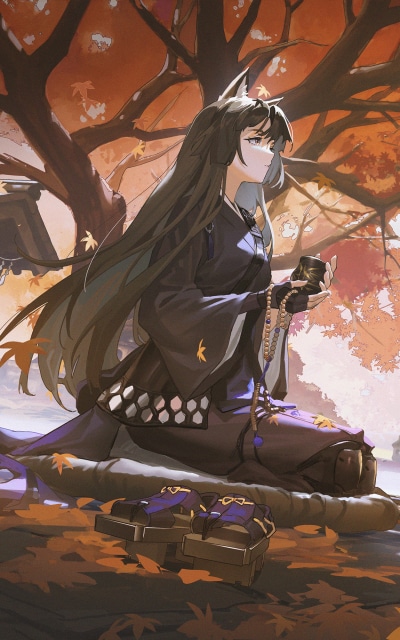 Video Game Arknights, Long Hair, Saga (Arknights), Animal Ears, 1200x1920
