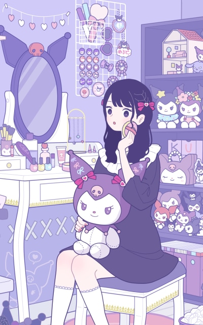 Anime Onegai My Melody, Kuromi (Onegai My Melody), 1200x1920