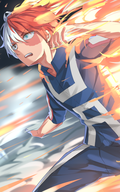 Anime My Hero Academia, Shoto Todoroki, 1200x1920