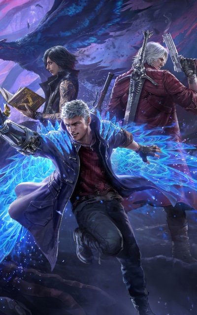 Video Game Devil May Cry 5, Dante (Devil May Cry), Nero (Devil May Cry), V (Devil May Cry), Urizen (Devil May Cry), Devil May Cry, 1200x1920