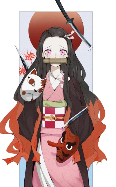Anime Demon Slayer: Kimetsu no Yaiba, Nezuko Kamado, 1200x1920