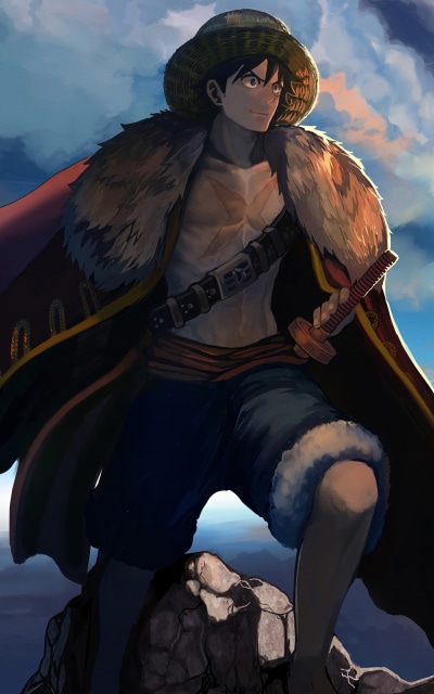 Anime One Piece, Monkey D. Luffy, 1200x1920