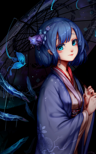 Anime Touhou, Cirno (Touhou), 1200x1920
