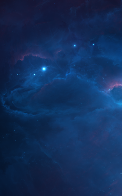 Sci Fi Nebula, Space, Blue, 1200x1920