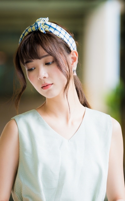 Women Model, Asian, Brunette, Dress, 1200x1920