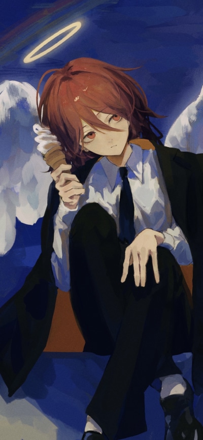Anime Chainsaw Man, Angel Devil (Chainsaw Man), 1170x2532