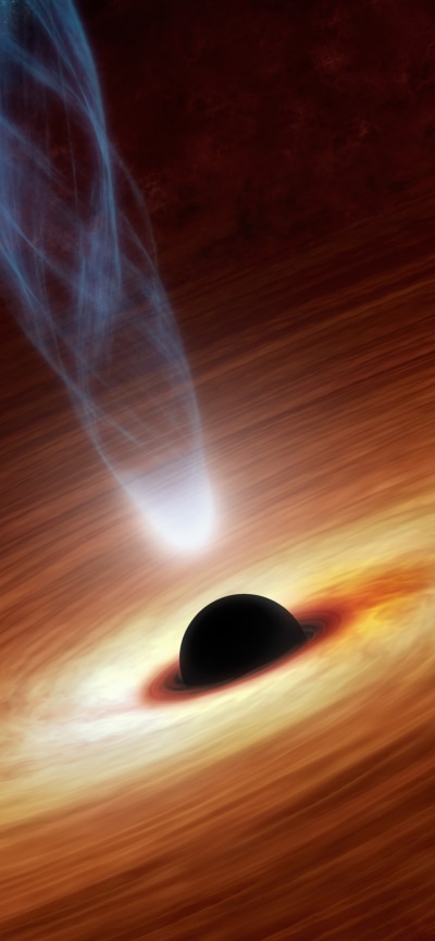 Sci Fi Black Hole, Space, 1170x2532