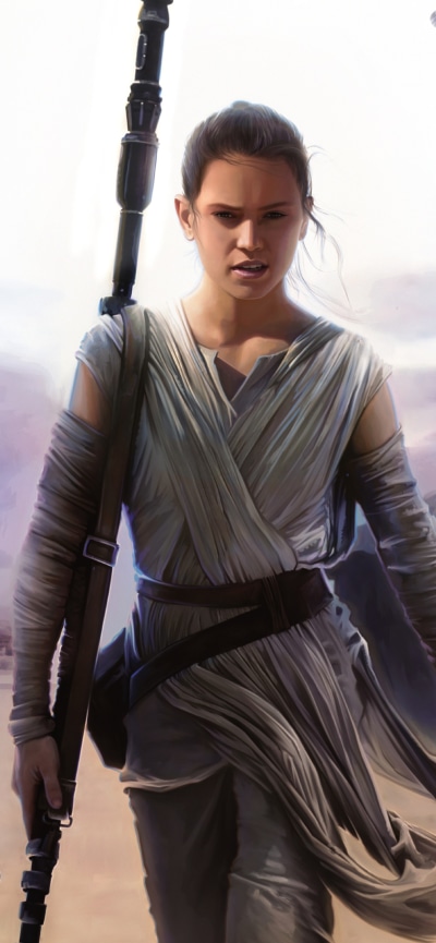 Movie Star Wars Episode VII: The Force Awakens, Rey (Star Wars), Star Wars, 1170x2532