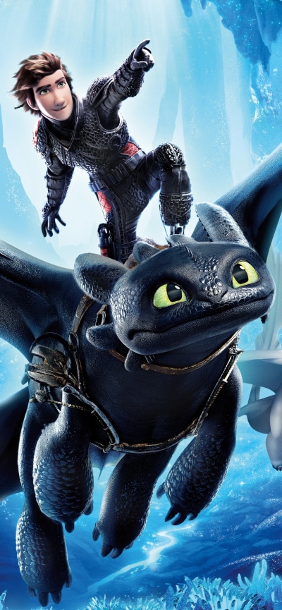 Movie How to Train Your Dragon: The Hidden World, Hiccup (How To Train Your Dragon), Toothless (How To Train Your Dragon), 1170x2532