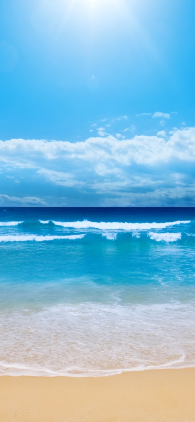 Earth Ocean, Sand, Horizon, Cloud, Sky, Beach, 1170x2532