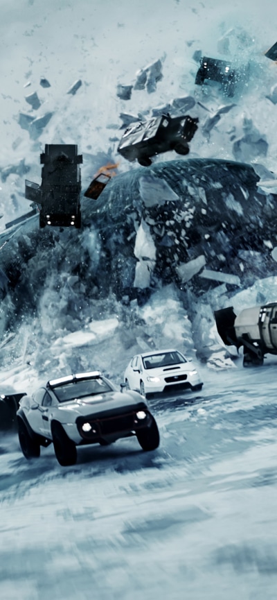 Movie The Fate of The Furious, Submarine, Car, 1170x2532