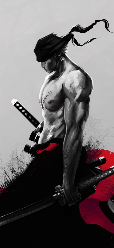 Anime One Piece, Roronoa Zoro, 1170x2532
