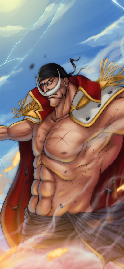 Anime One Piece, Edward Newgate, 1170x2532