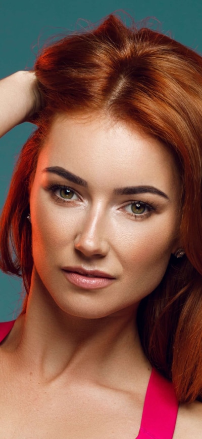 Women Model, Face, Redhead, 1125x2436
