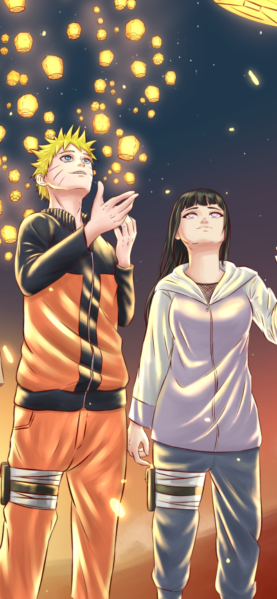 Anime Naruto, Hinata Hyuga, Naruto Uzumaki, 1125x2436