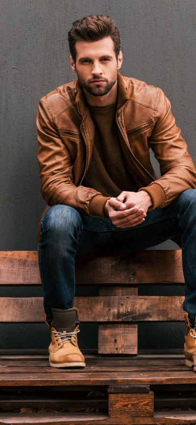 Men Model, Leather Jacket, 1125x2436