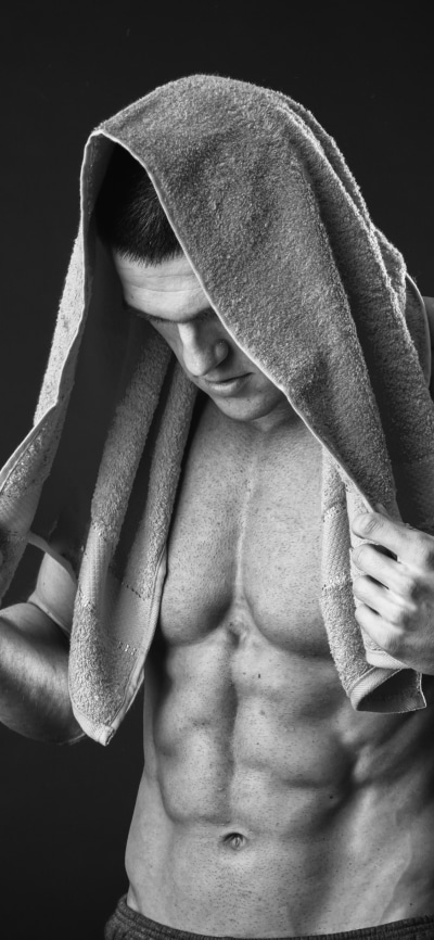 Men Model, Black and White, 1125x2436