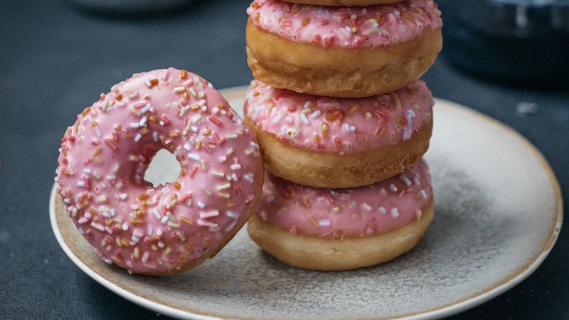 donut, icing, still life, 4k