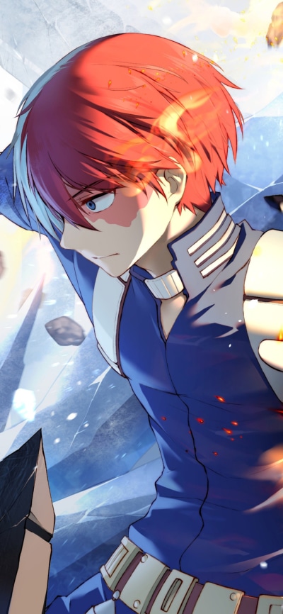 Anime My Hero Academia, Shoto Todoroki, 1125x2436