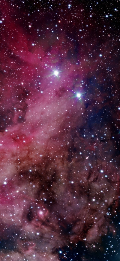 Sci Fi Nebula, Space, Stars, 1125x2436