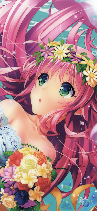 Anime To Love Ru Darkness Lala Satalin Deviluke Green Eyes Pink Hair To Love Ru 1125x2436