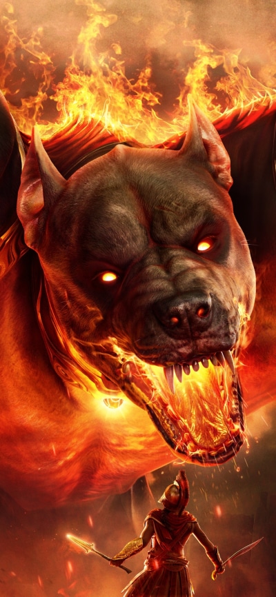 Video Game Assassins Creed Odyssey, Assassins Creed, Cerberus, 1125x2436