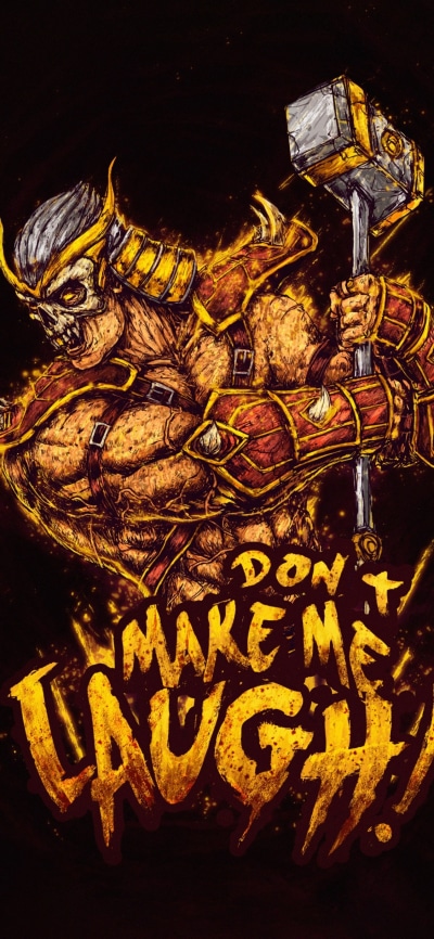 Video Game Mortal Kombat, Hammer, Warrior, Shao Kahn, 1125x2436