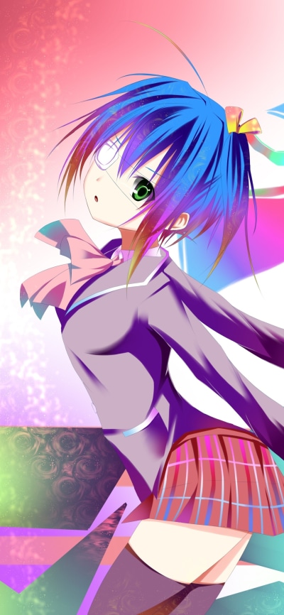 Anime Love, Chunibyo and Other Delusions, Rikka Takanashi, 1125x2436