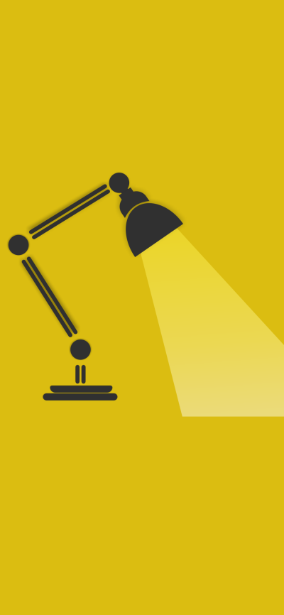 Artistic Minimalist, Lamp, Yellow, 1125x2436