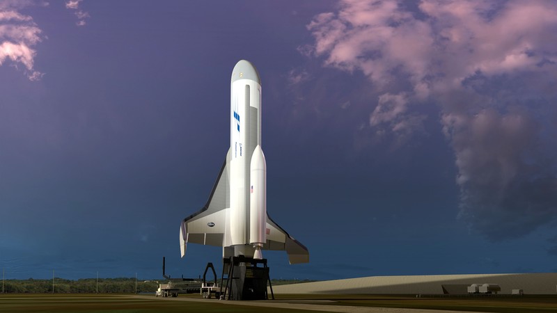 Boeing Phantom Express, launching, 4k