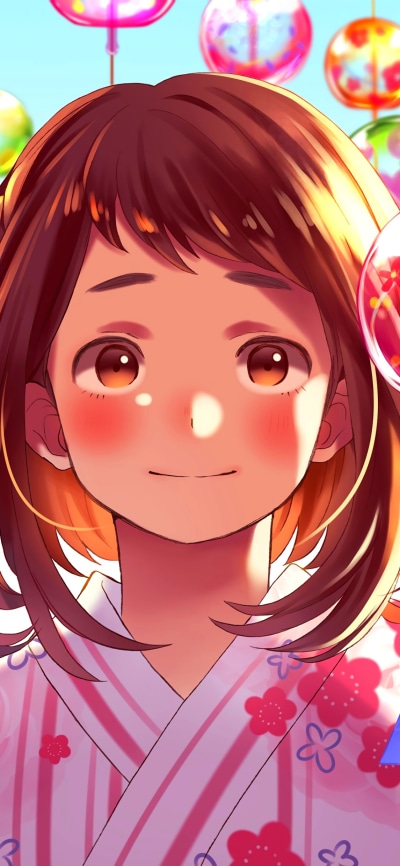 Anime My Hero Academia, Ochaco Uraraka, 1125x2436