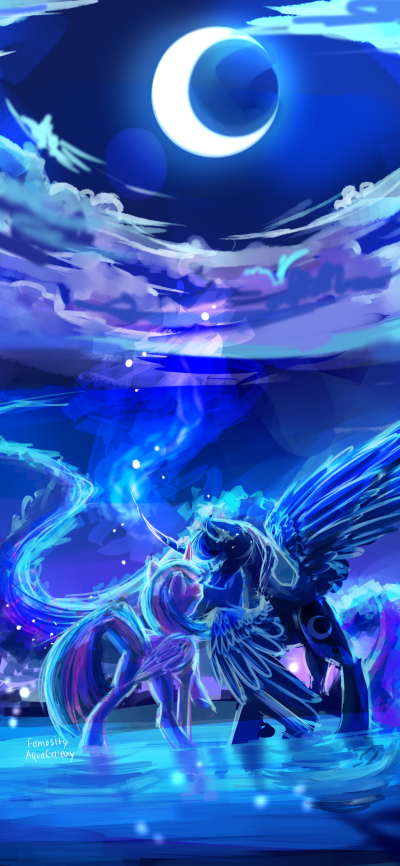 TV Show My Little Pony: Friendship is Magic, Twilight Sparkle, Princess Luna, 1125x2436