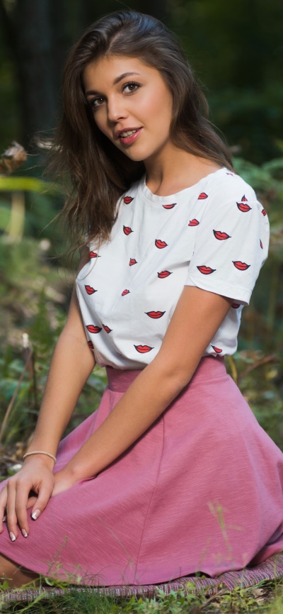 Women Model, Brown Eyes, Nature, Brunette, 1125x2436