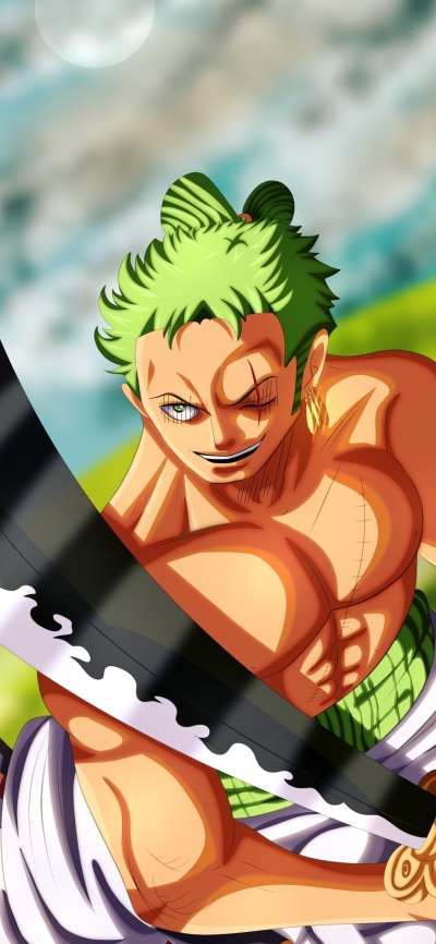 Anime One Piece, Roronoa Zoro, 1125x2436