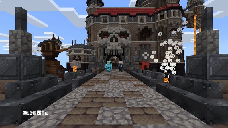 Minecraft 4k edition, E3 2017, xBox One X, screenshot