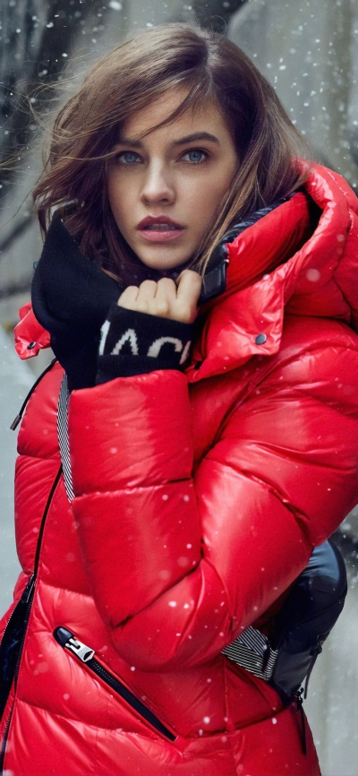 Celebrity Barbara Palvin, Blue Eyes, Brunette, Coat, Hungarian, Model, 1125x2436