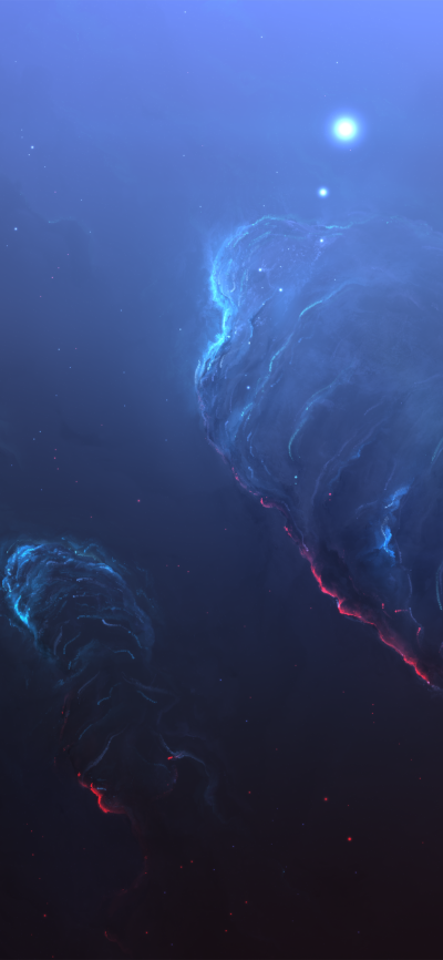 Sci Fi Nebula, Space, Stars, 1125x2436