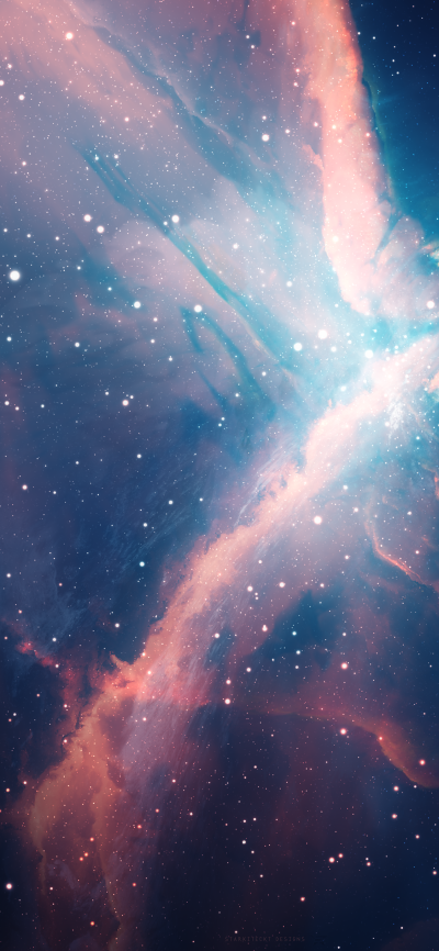 Sci Fi Nebula, Eden Nebula, Space, 1125x2436