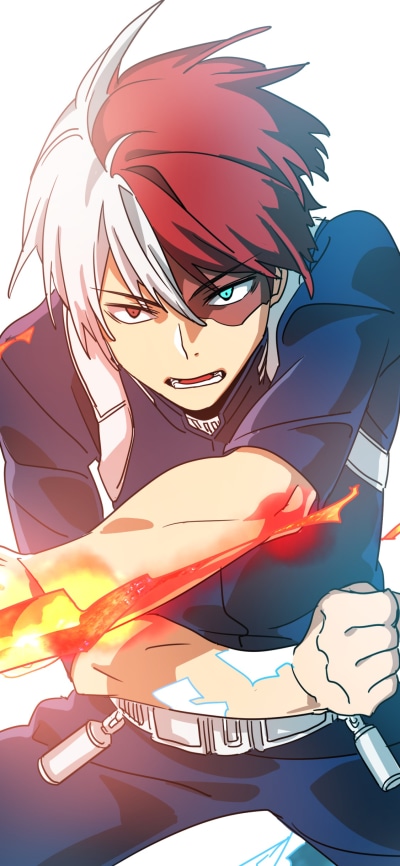 Anime My Hero Academia, Shoto Todoroki, 1125x2436
