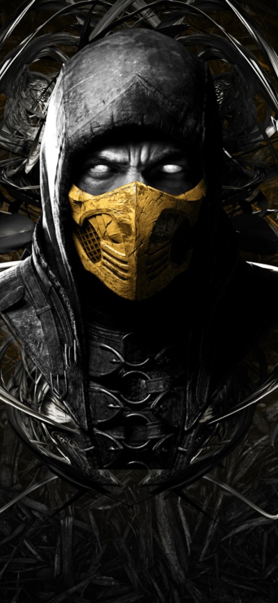Video Game Mortal Kombat, Scorpion (Mortal Kombat), 1125x2436