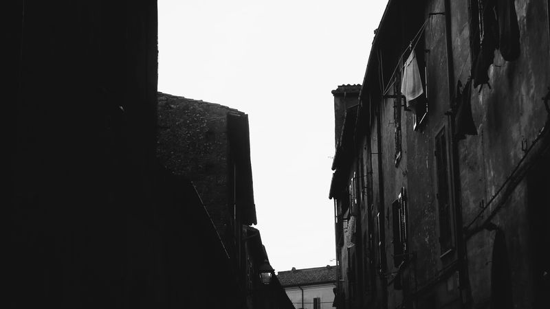 street, home, facade, bw, 4k
