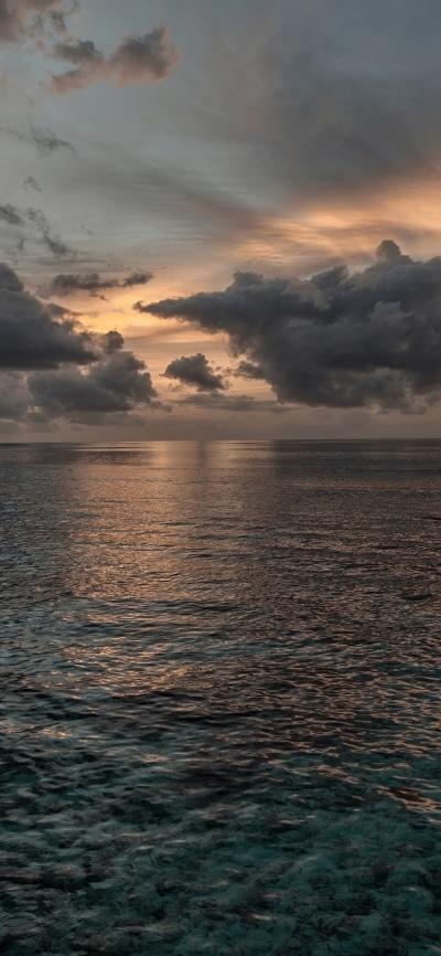 Earth Ocean, Cloud, Horizon, Sky, Nature, 1125x2436